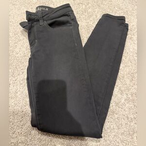 American Eagle Dark Grey Women Jegging Jeans